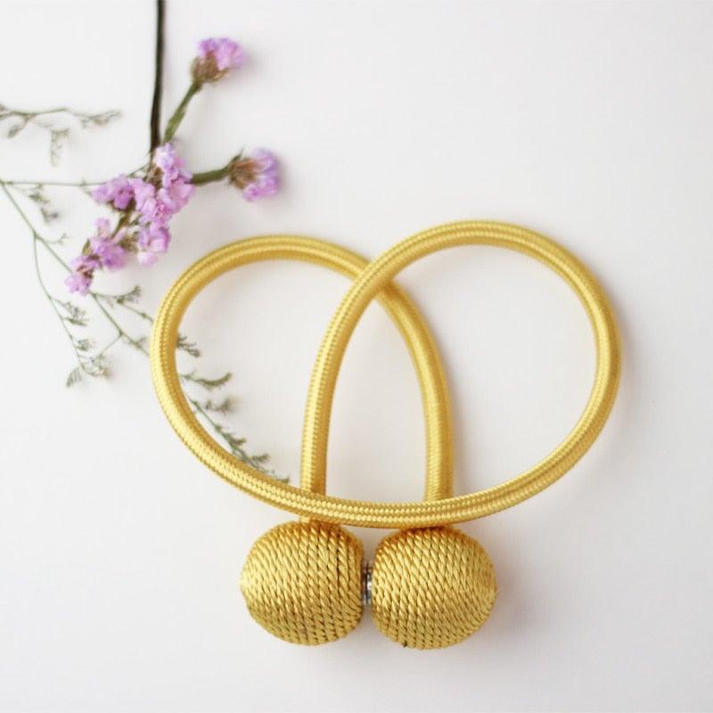 Magnetic Pearl Ball Curtain Tiebacks Accessories Holdbacks Buckle Accessory Buckles Clasp Clips Curtain Hook Holder Holder Clips For Home Office Window 49CM