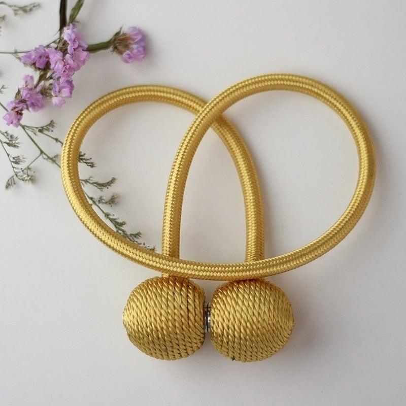 Magnetic Pearl Ball Curtain Tiebacks Accessories Holdbacks Buckle Accessory Buckles Clasp Clips Curtain Hook Holder Holder Clips For Home Office Window 49CM