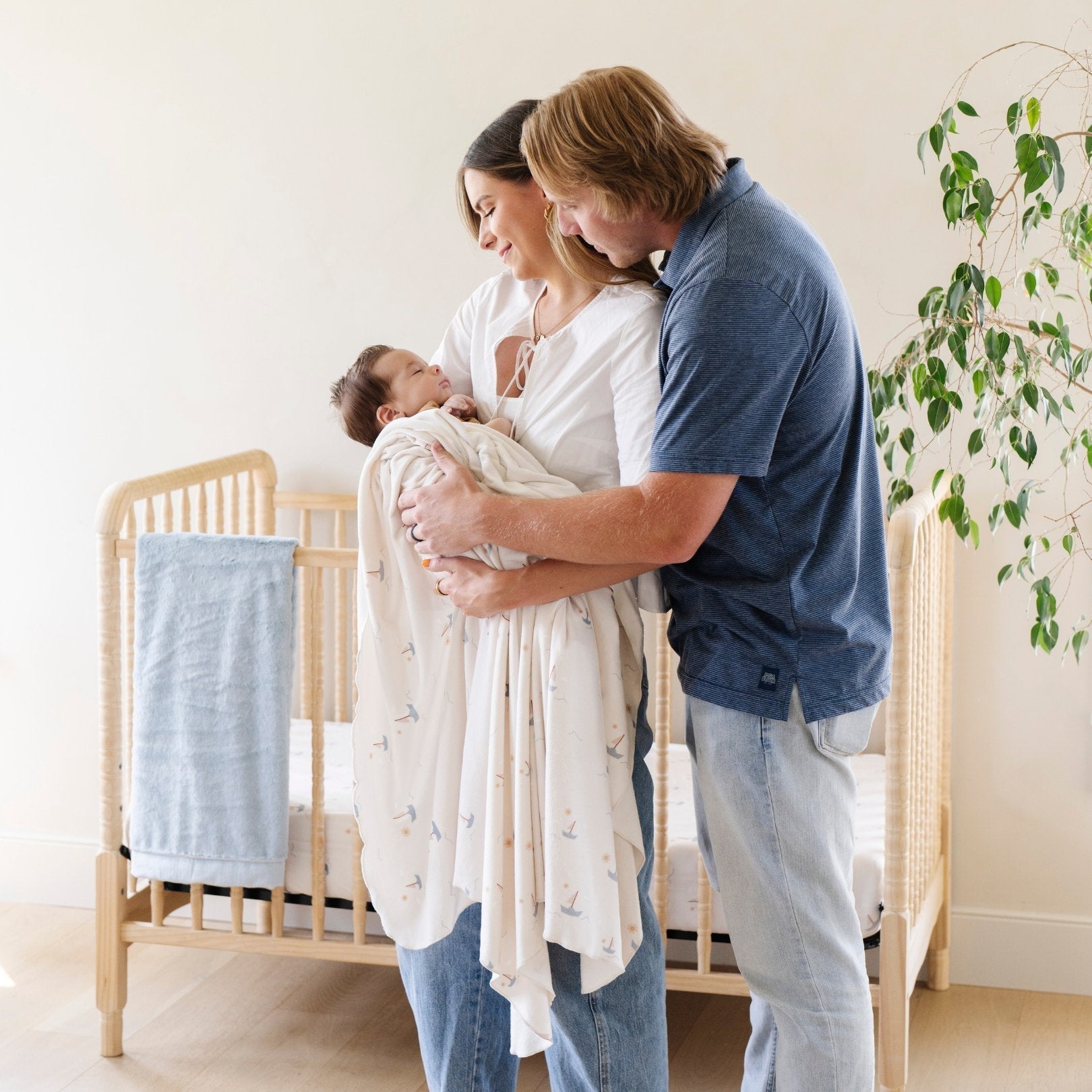 Minky Stretch Luxe Swaddle Blanket