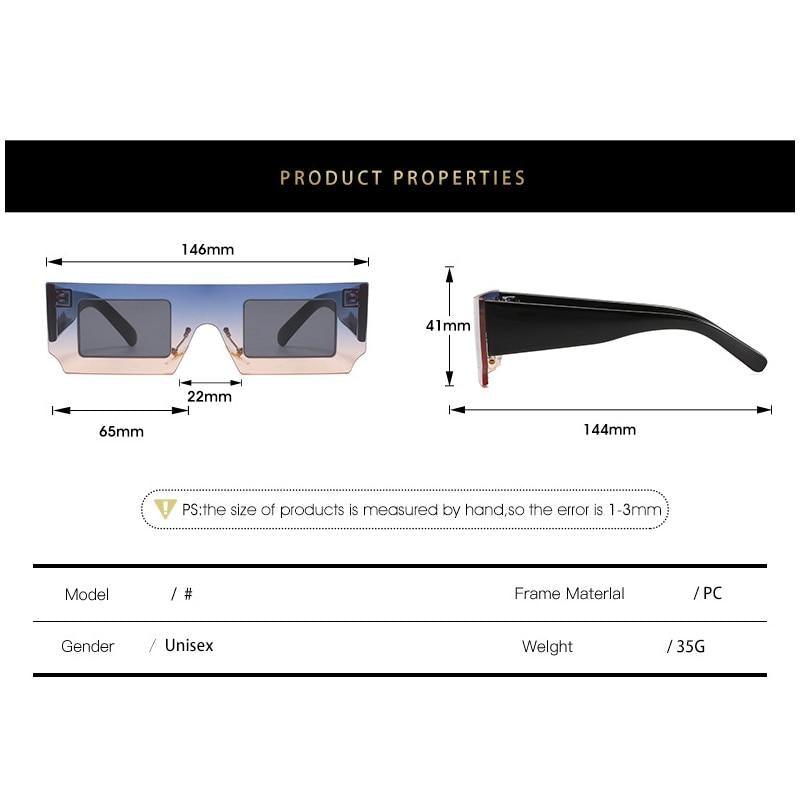 Rectangle Sunglasses for Women Retro Trendy Fashion Glasses Oval Lenses Narrow Thin Square Frame with UV400 Protection Decent Contrast Color Slice Box Style Glasses In Ocean Color  Sunglasses For Men & Women